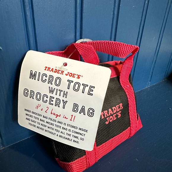 Trader Joe’s Micro Tote with Grocery Bag - Picture 3 of 4